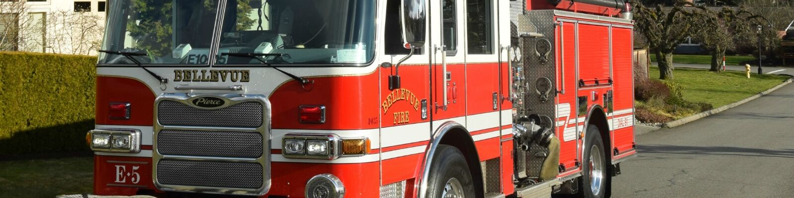 Whaler's Bay Fire Engine 5 with neighborhood and cityscape